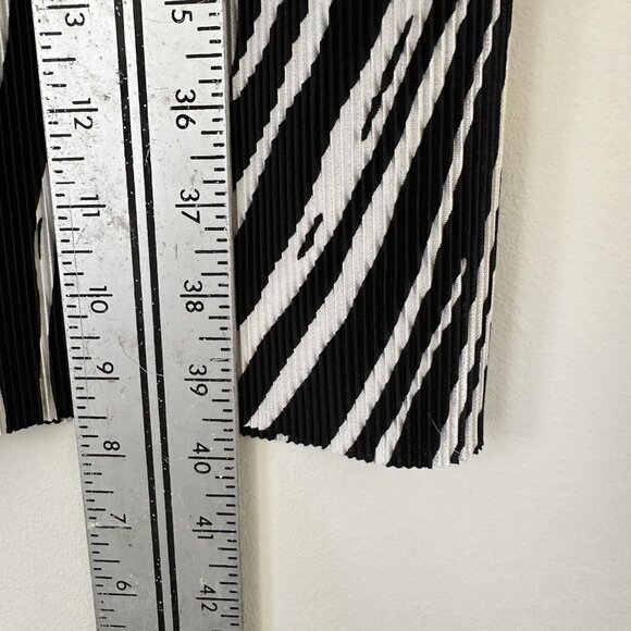 Plisse Medium Boxy Shift Dress Relaxed Fit Crinkle Stretch Accordion VTG 2000s - Picture 9 of 9